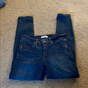 LOFT Modern Skinny Dark Wash Jeans